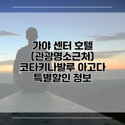가야 센터 호텔 (관광명소근처) 코타키나발루 아고다 특별할인 정보