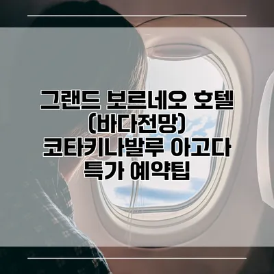 그랜드 보르네오 호텔 (바다전망) 코타키나발루 아고다 특가 예약팁