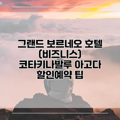 그랜드 보르네오 호텔 (비즈니스) 코타키나발루 아고다 할인예약 팁