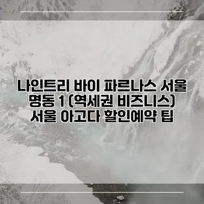 나인트리 바이 파르나스 서울 명동 1 (역세권 비즈니스) 서울 아고다 할인예약 팁