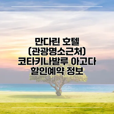 만다린 호텔 (관광명소근처) 코타키나발루 아고다 할인예약 정보