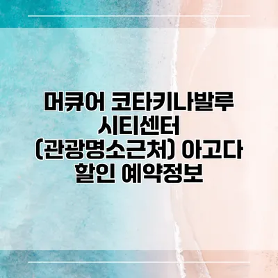 머큐어 코타키나발루 시티센터 (관광명소근처) 아고다 할인 예약정보