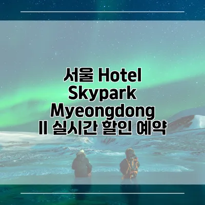 서울 Hotel Skypark Myeongdong II 실시간 할인 예약