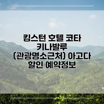 킹스턴 호텔 코타 키나발루 (관광명소근처) 아고다 할인 예약정보