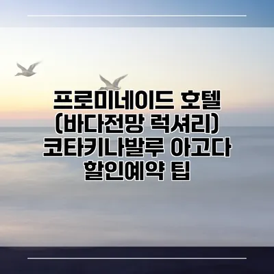 프로미네이드 호텔 (바다전망 럭셔리) 코타키나발루 아고다 할인예약 팁