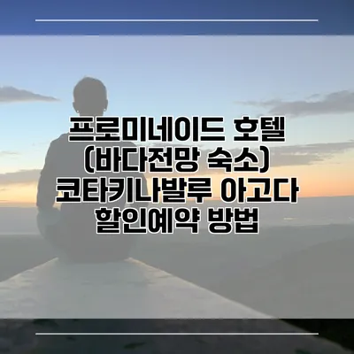 프로미네이드 호텔 (바다전망 숙소) 코타키나발루 아고다 할인예약 방법