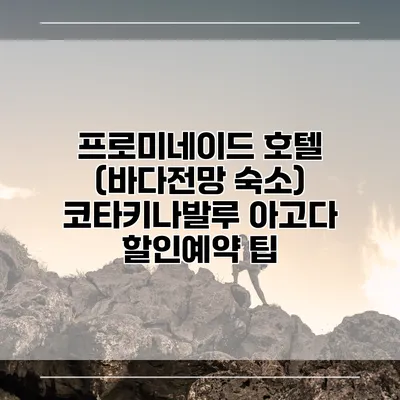 프로미네이드 호텔 (바다전망 숙소) 코타키나발루 아고다 할인예약 팁
