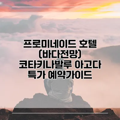 프로미네이드 호텔 (바다전망) 코타키나발루 아고다 특가 예약가이드