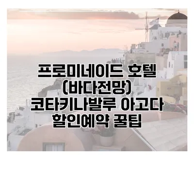 프로미네이드 호텔 (바다전망) 코타키나발루 아고다 할인예약 꿀팁