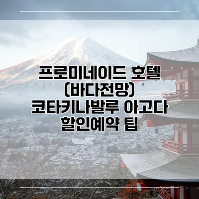 프로미네이드 호텔 (바다전망) 코타키나발루 아고다 할인예약 팁