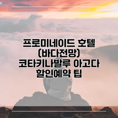 프로미네이드 호텔 (바다전망) 코타키나발루 아고다 할인예약 팁