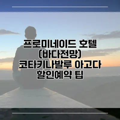 프로미네이드 호텔 (바다전망) 코타키나발루 아고다 할인예약 팁