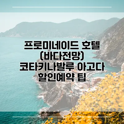 프로미네이드 호텔 (바다전망) 코타키나발루 아고다 할인예약 팁