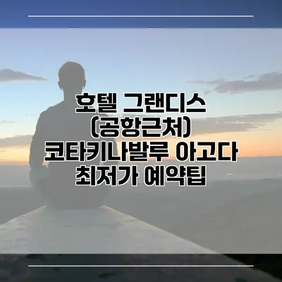 호텔 그랜디스 (공항근처) 코타키나발루 아고다 최저가 예약팁