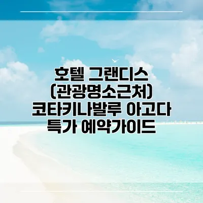 호텔 그랜디스 (관광명소근처) 코타키나발루 아고다 특가 예약가이드