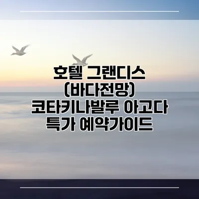 호텔 그랜디스 (바다전망) 코타키나발루 아고다 특가 예약가이드