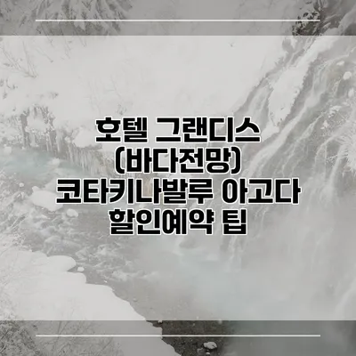 호텔 그랜디스 (바다전망) 코타키나발루 아고다 할인예약 팁