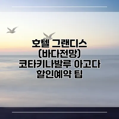 호텔 그랜디스 (바다전망) 코타키나발루 아고다 할인예약 팁