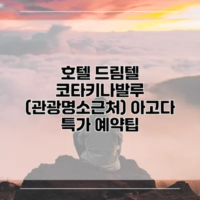 호텔 드림텔 코타키나발루 (관광명소근처) 아고다 특가 예약팁