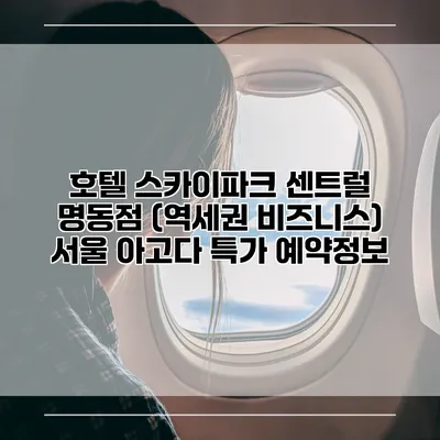 호텔 스카이파크 센트럴 명동점 (역세권 비즈니스) 서울 아고다 특가 예약정보