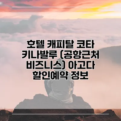 호텔 캐피탈 코타 키나발루 (공항근처 비즈니스) 아고다 할인예약 정보