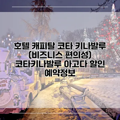 호텔 캐피탈 코타 키나발루 (비즈니스 편의성) 코타키나발루 아고다 할인 예약정보