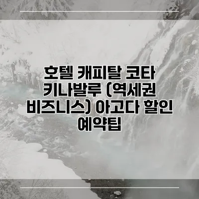 호텔 캐피탈 코타 키나발루 (역세권 비즈니스) 아고다 할인 예약팁